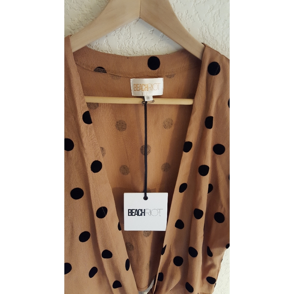 Beach Riot Piper Top In Polka Dot - Picture 8 of 10